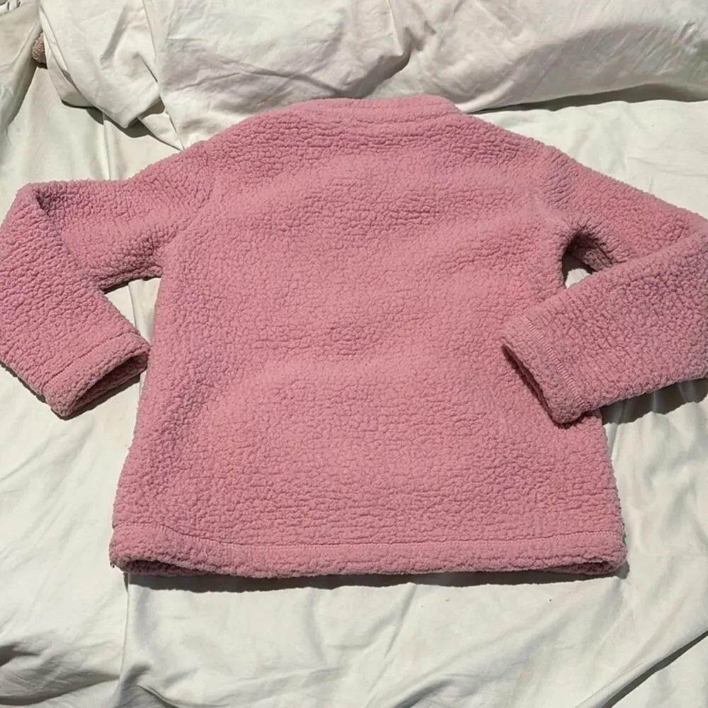 Childrens place 5/6 quarter zip long sleeve fuzzy fleece sweatshirt euc like new
